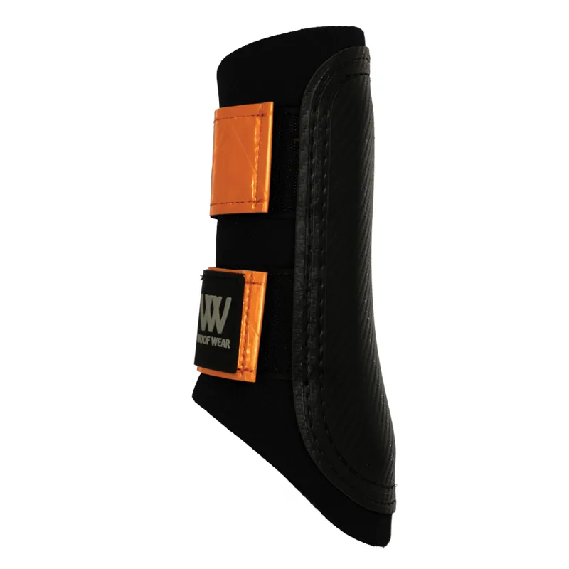 Woof Wear Reflective Club Brushing Boot Black/Orange
